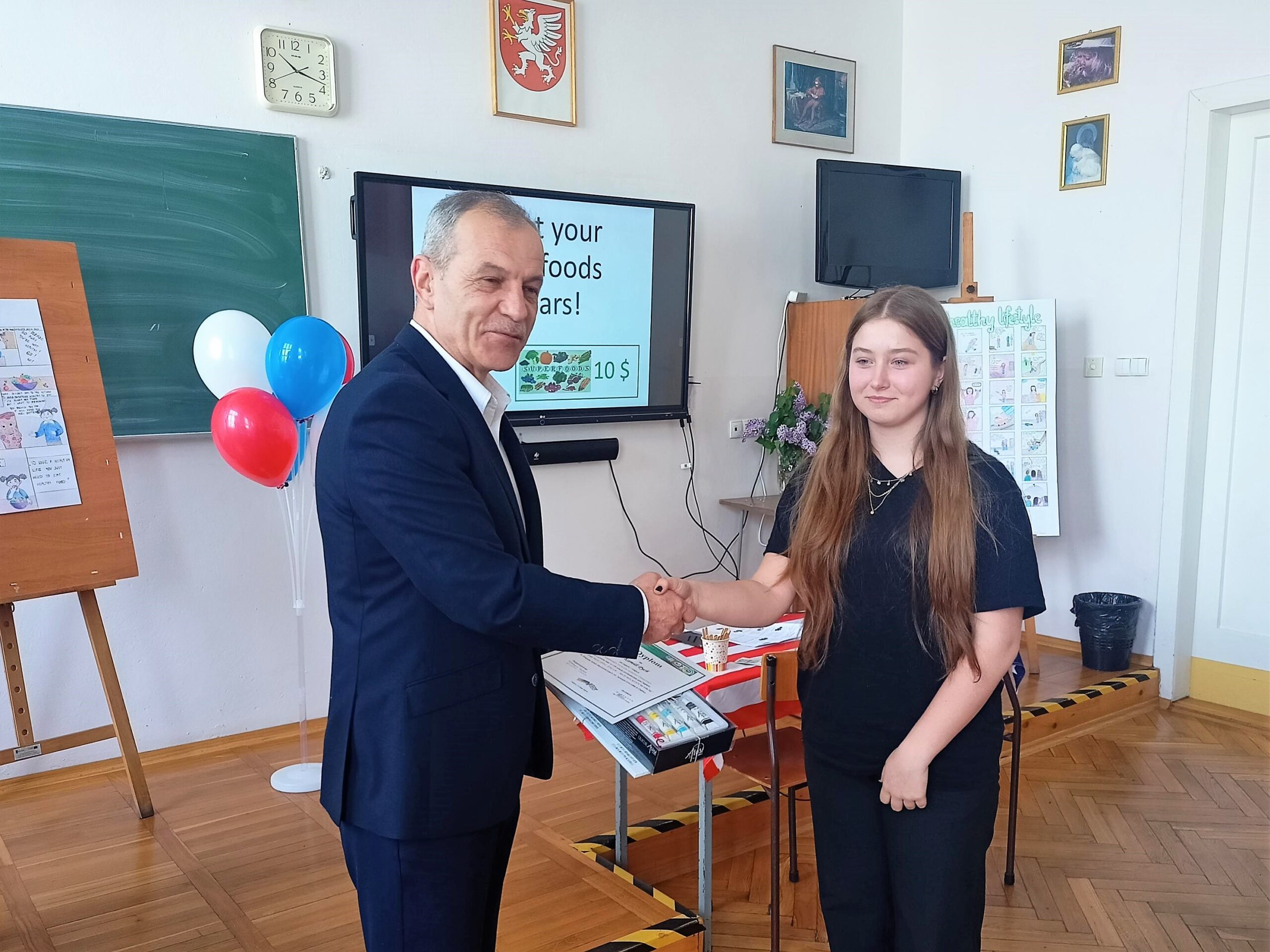 Kamila Pych - I miejsce. V Powiatowy Konkurs Językowo–plastyczny pod hasłem „ZDROWY STYL ŻYCIA – MÓJ WŁASNY WYBÓR"