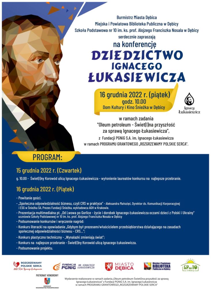 „Dziedzictwo Ignacego Łukasiewicza” – konferencja podsumowująca obchody roku pod patronatem wybitnego Polaka