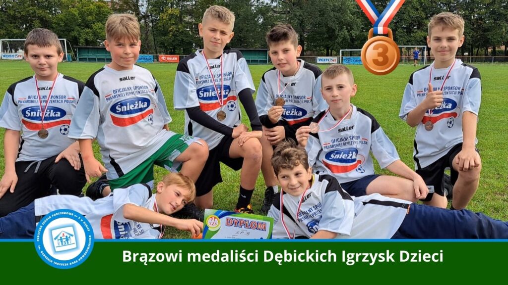 Brązowi medaliści Szkolnych Igrzysk Dzieci - drużyba chłopców