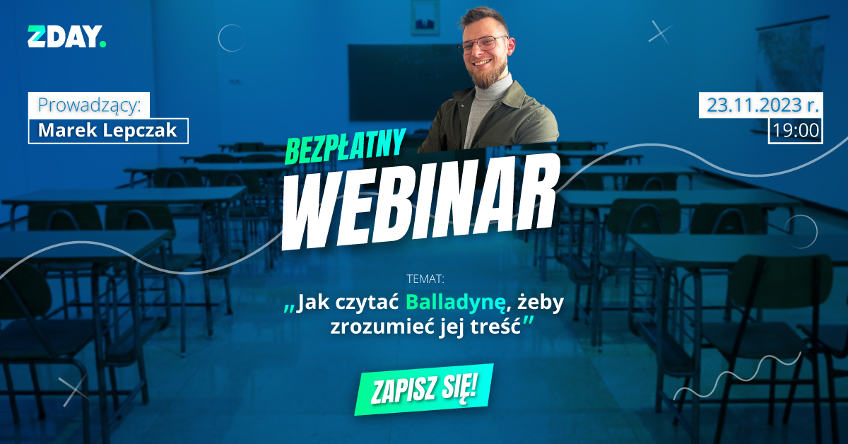 Zapraszamy uczniów klasy ósmej na webinar
