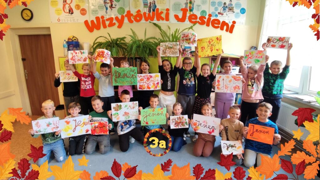 Wizytówki Jesieni - plastyka w klasie 3a
