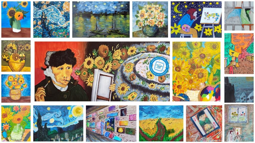 Obrazy uczniów naszej szkoły - Wojewódzki Konkurs Plastyczny - Vincent van Gogh w Arles