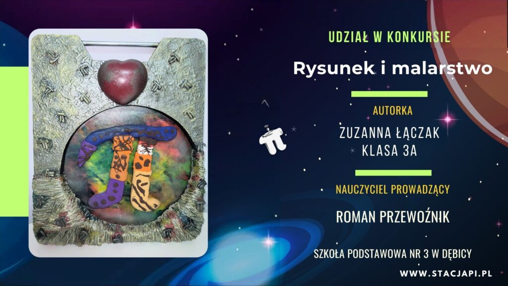 ZUZANNA ŁĄCZAK, 3a - udział w Ogólnopolskim Konkursie EPICKIE PI