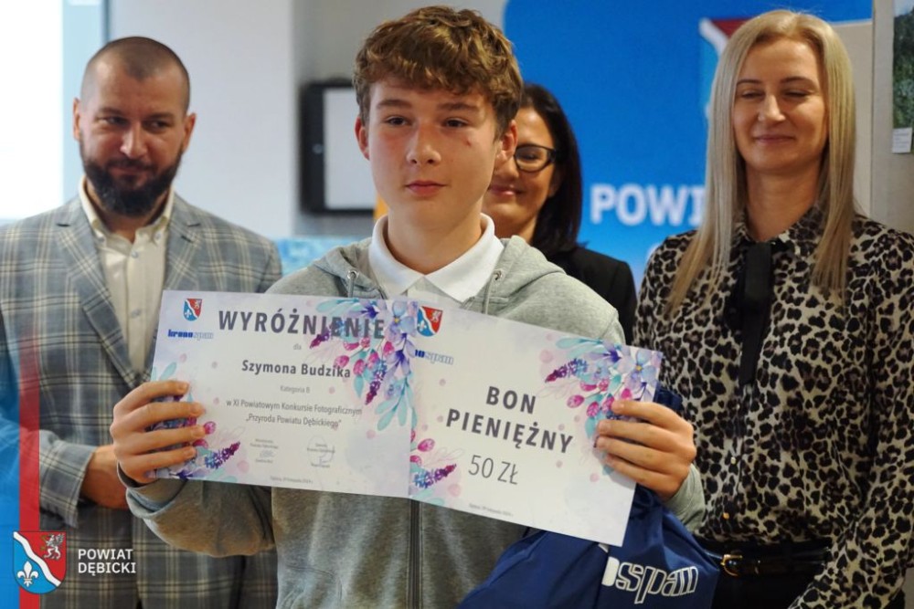 Szymon Budzik 7a - wyróżnienie w Powiatowym Konkursie Fotograficznym