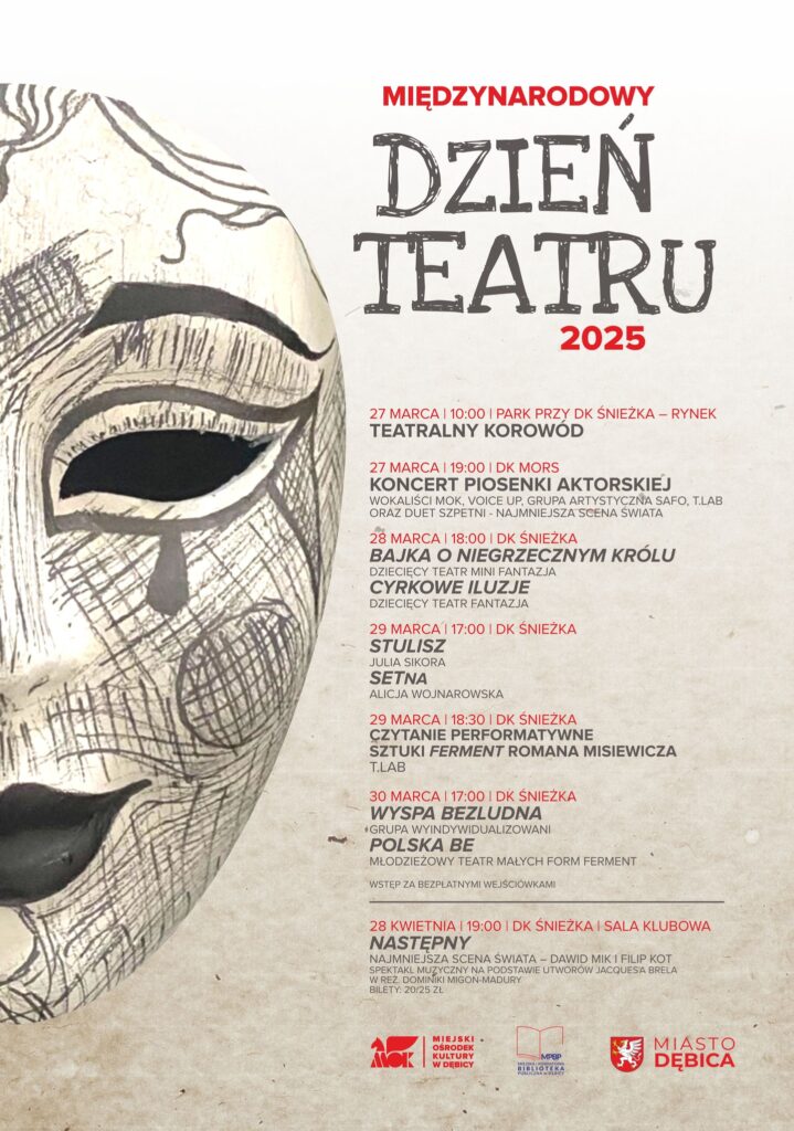 Międzynarodowy Dzień Teatru - MOK - plakat