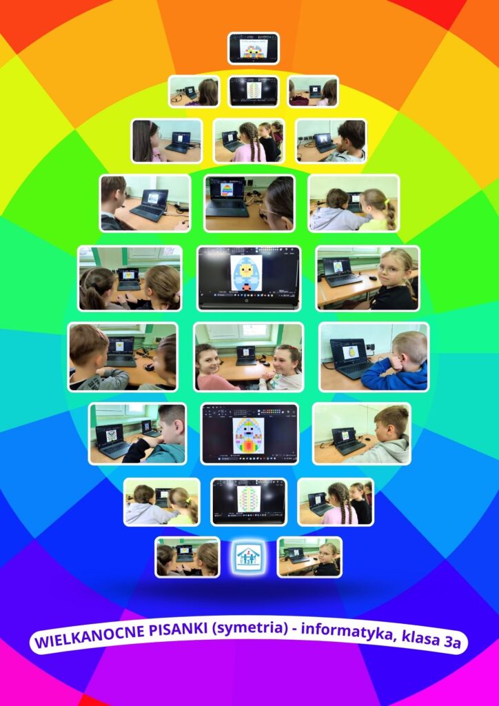 WIELKANOCNE PISANKI (symetria) - informatyka, klasa 3a