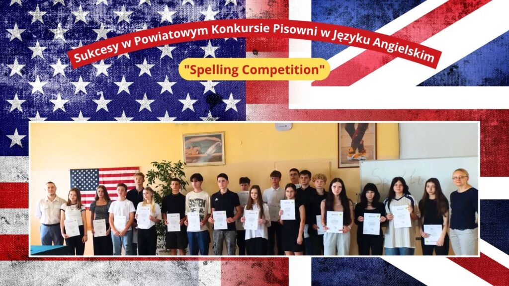 Nagrodzeni w Powiatowym Konkursie Pisowni w Języku Angielskim - Spelling Competition
