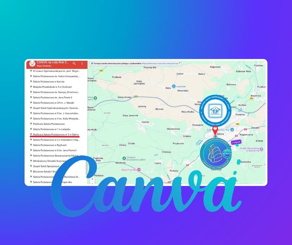 Mapa Goggle - II edycja projektu Canva na cały rok szkolny (miniatura)