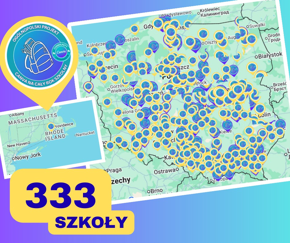mapa - Canva na cały rok szkolny - II edycja projektu
