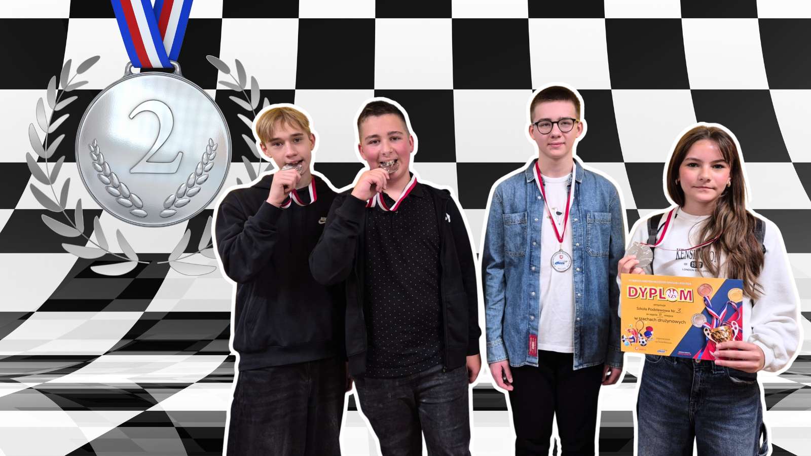 Srebrne medale drużyny szachowej🎉