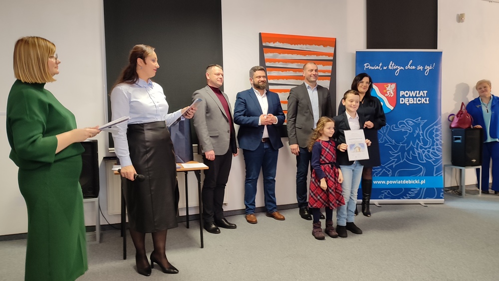 Nagroda w XX Powiatowym Konkursie na Szopkę Bożonarodzeniową - Maria i Jan