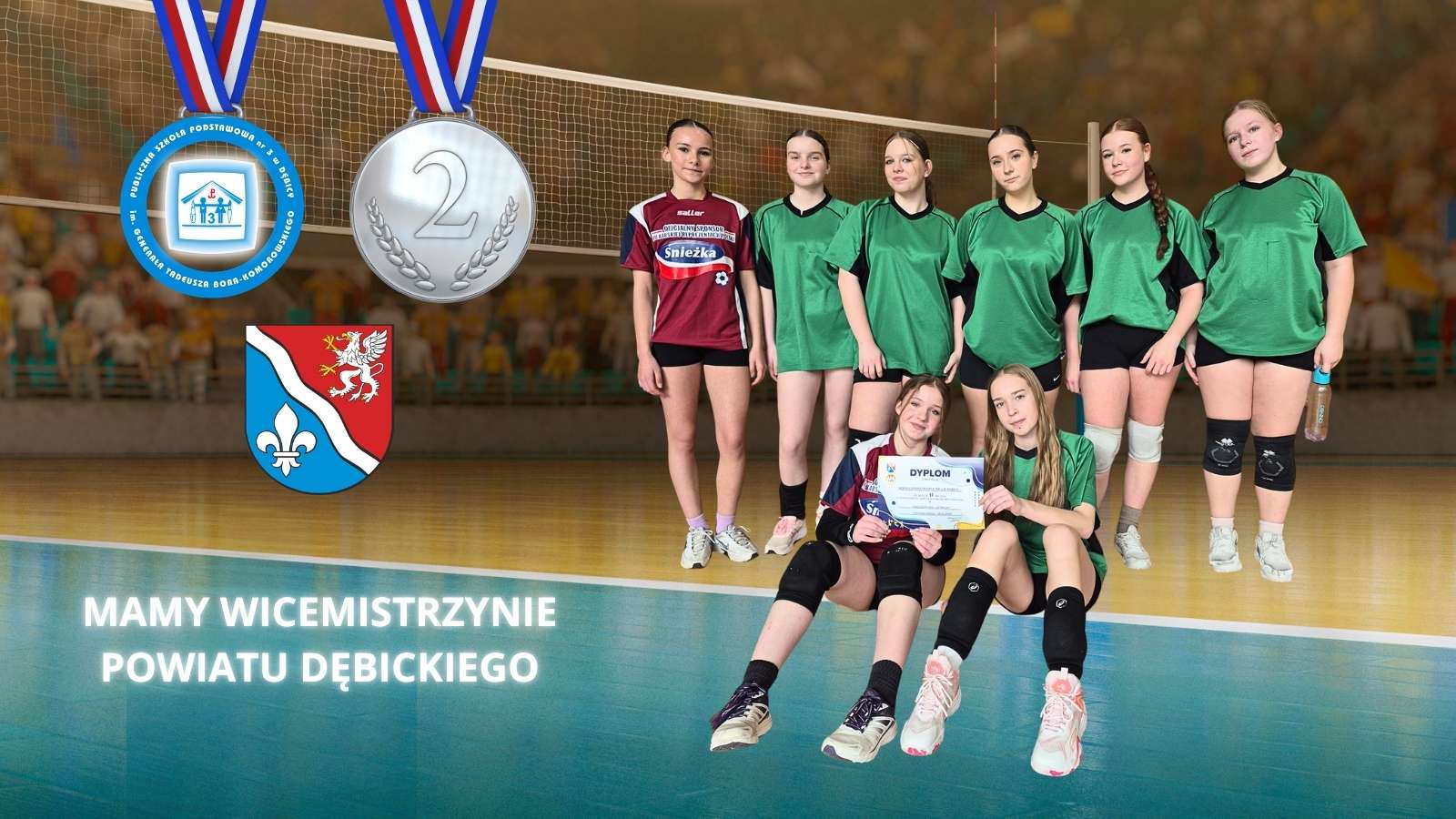 Wicemistrzynie Powiatu Dębickiego w piłce siatkowej!🎉