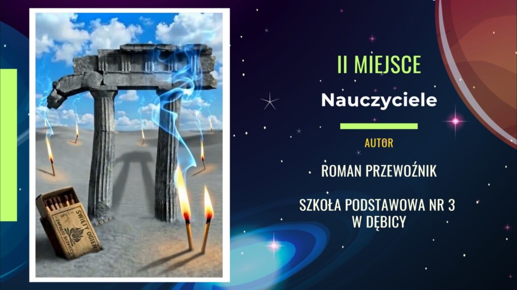 Roman Przewoźnik - II miejsce w Ogólnopolskim Konkursie EPICKIE PI - kategoria nauczycieli