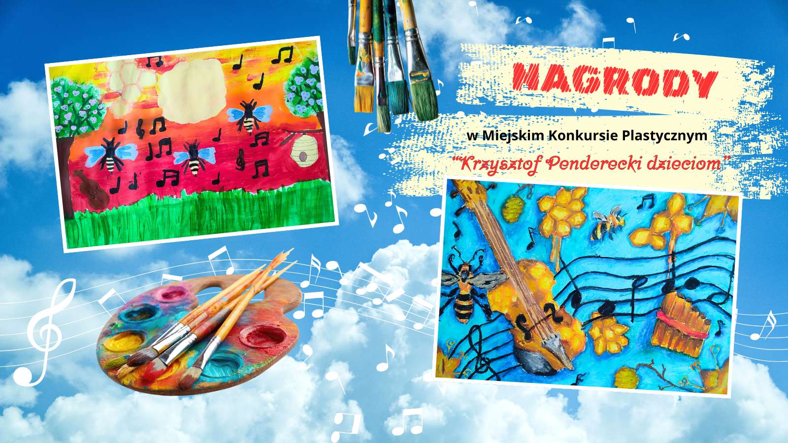 Muzyka Krzysztofa Pendereckiego inspiruje młodych artystów 👏🎨