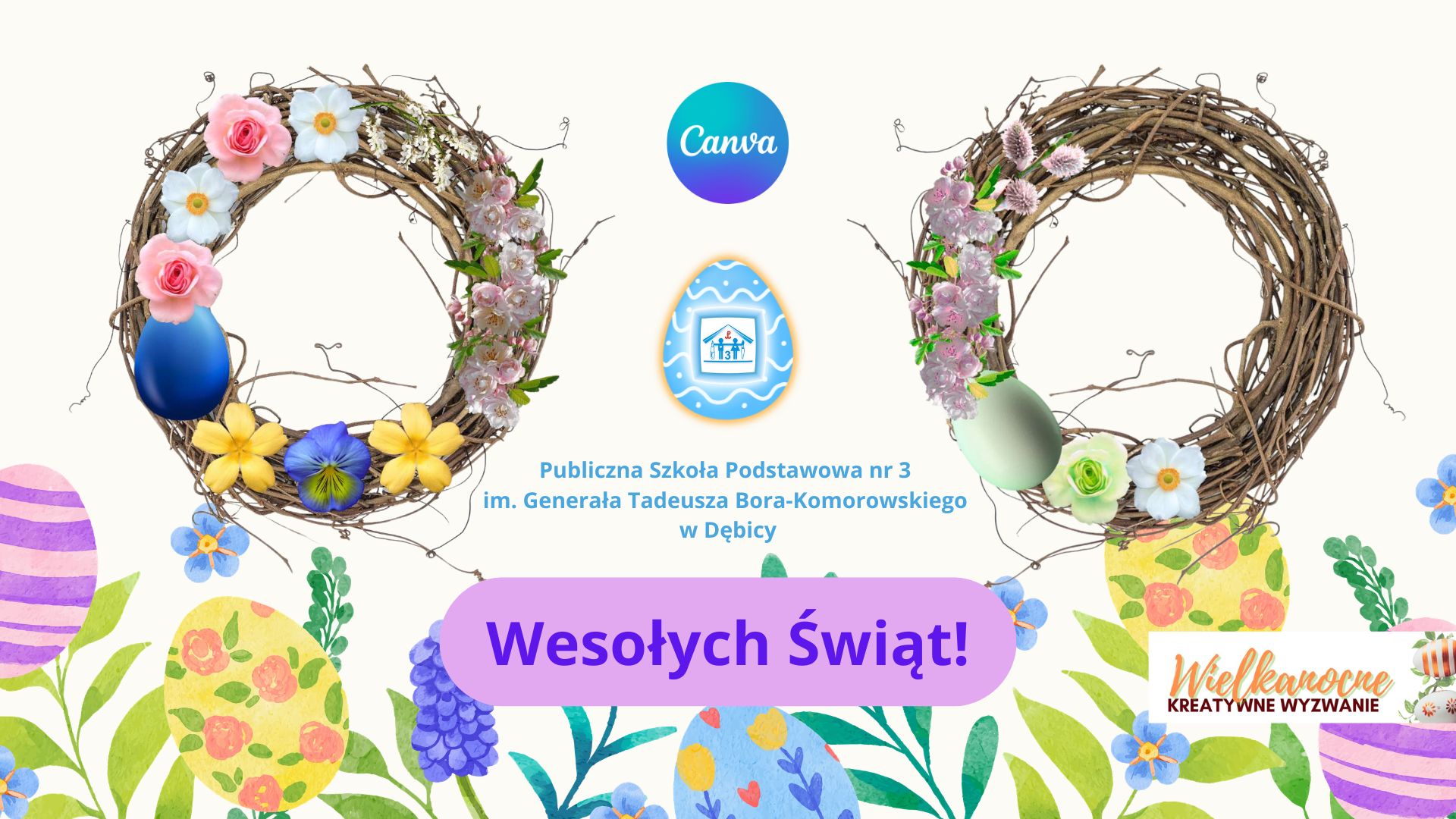 Wielkanocne kreatywne wyzwania z Canvą