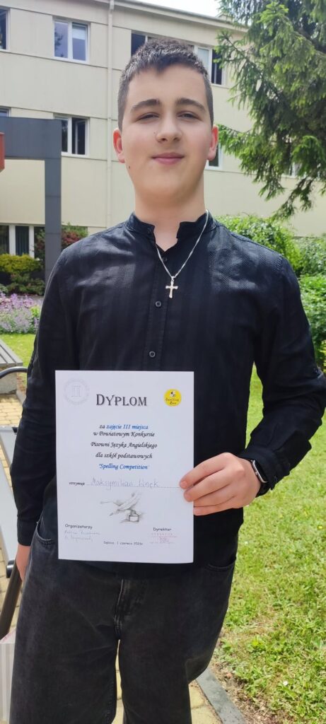 Powiatowy Konkurs z Języka Angielskiego Spelling Competition - Maksymilian