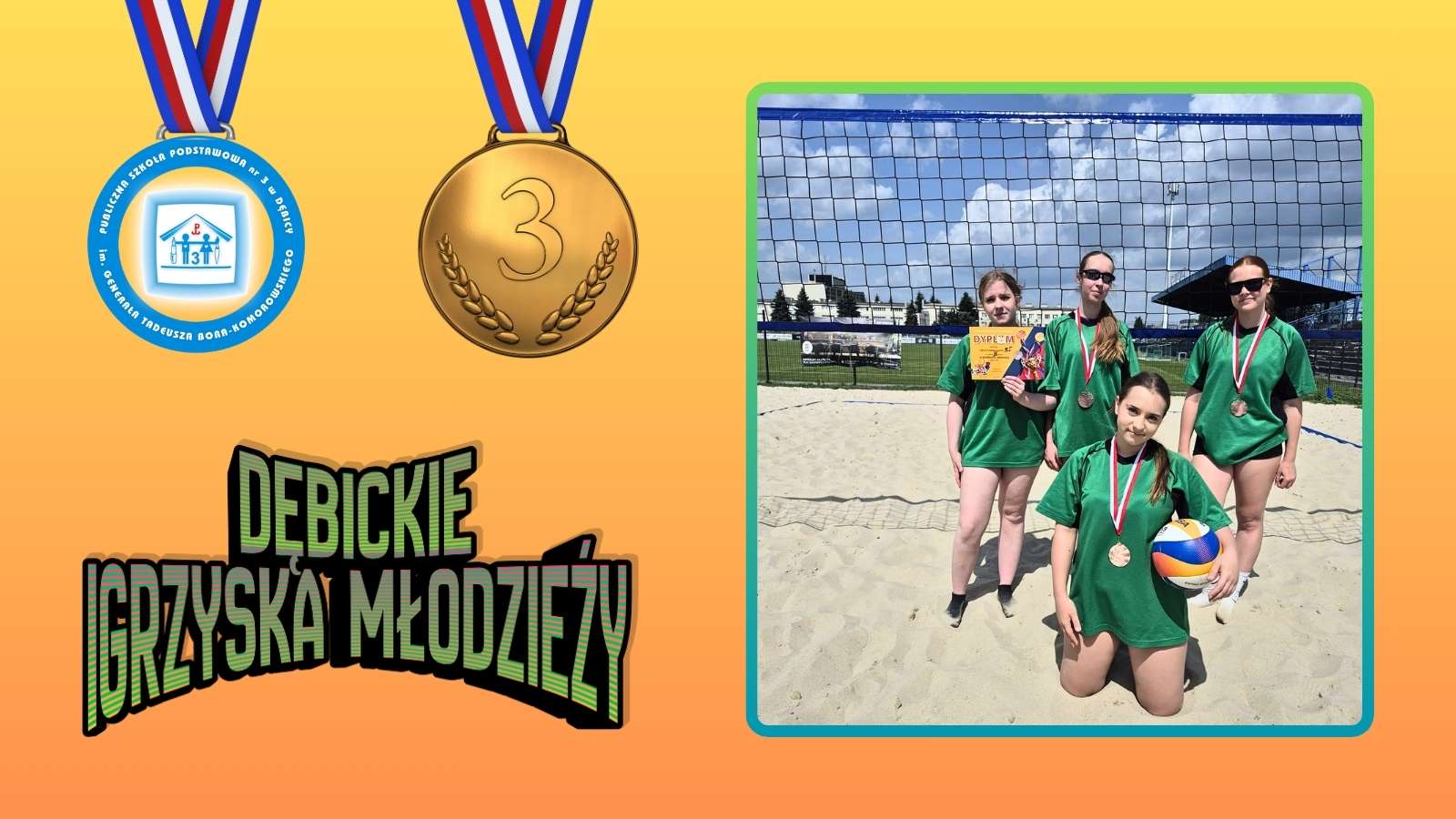 Siatkarki plażowe z brązowymi medalami🎉