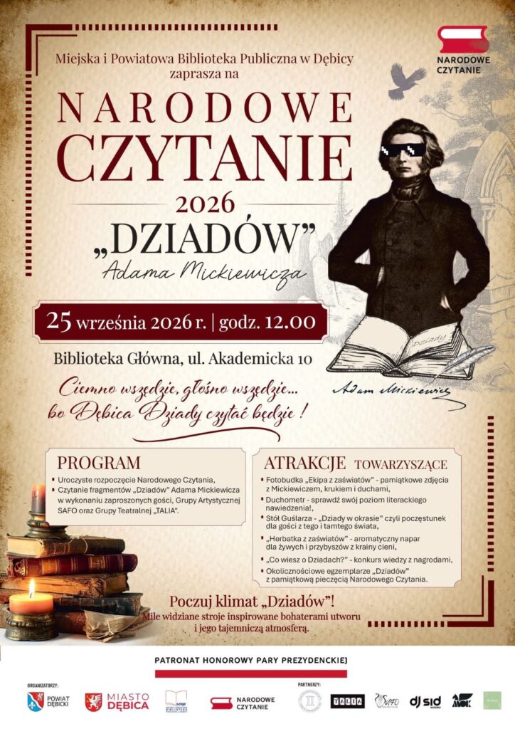 Narodowe Czytanie 2026 - plakat